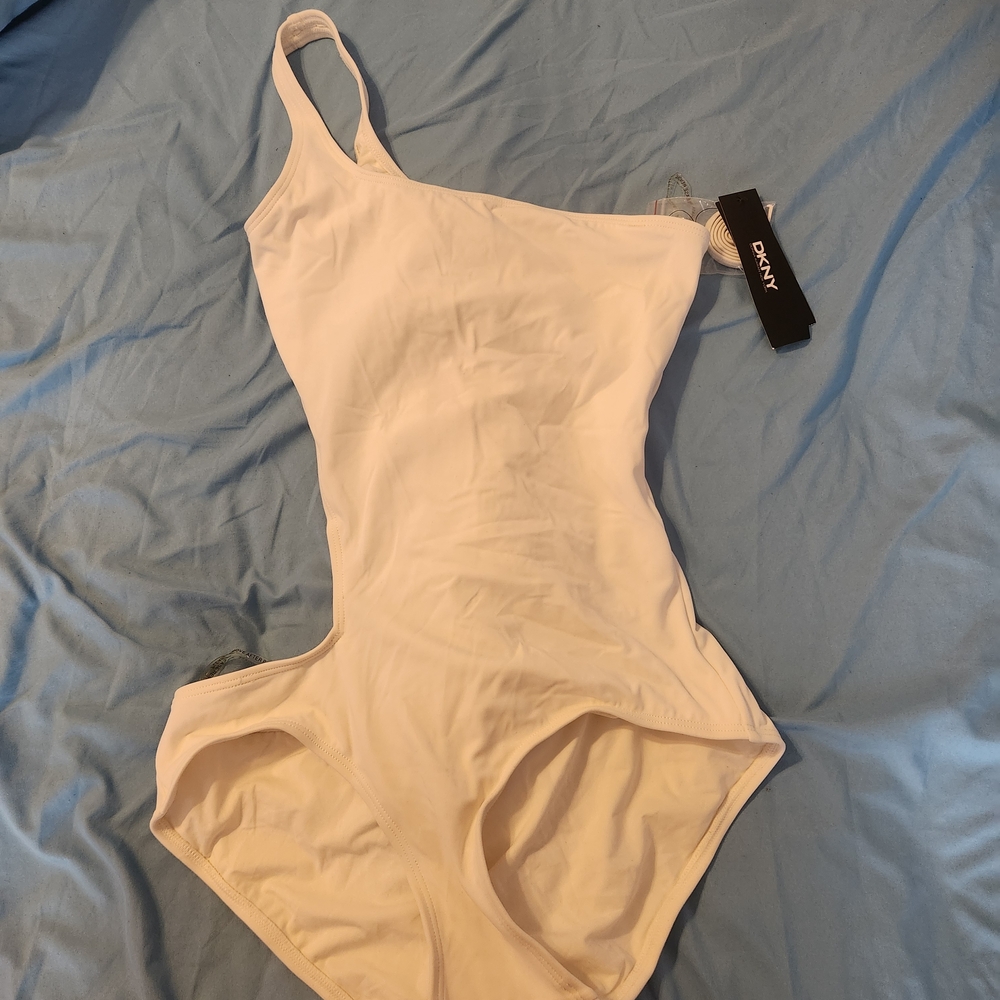 DKNY Women's Cream Shapewear Bodysuit